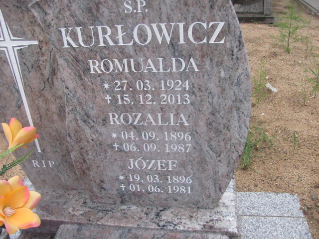 Romualda Kurłowicz 1924 Kędzierzyn - Koźle - Grobonet - Wyszukiwarka osób pochowanych