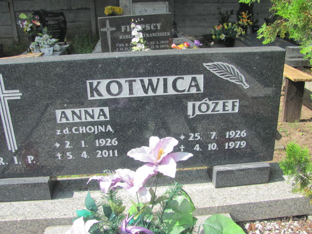 Anna Kotwica 1926 Kędzierzyn - Koźle - Grobonet - Wyszukiwarka osób pochowanych