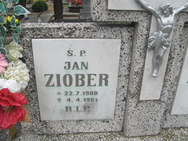 Jan Ziober 1900 Kędzierzyn - Koźle - Grobonet - Wyszukiwarka osób pochowanych