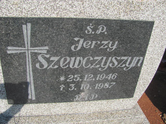 Jerzy Szewczyszyn 1946 Kędzierzyn - Koźle - Grobonet - Wyszukiwarka osób pochowanych