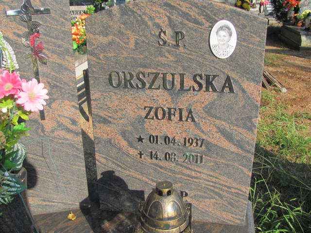 Zofia Orszulska 1937 Kędzierzyn - Koźle - Grobonet - Wyszukiwarka osób pochowanych