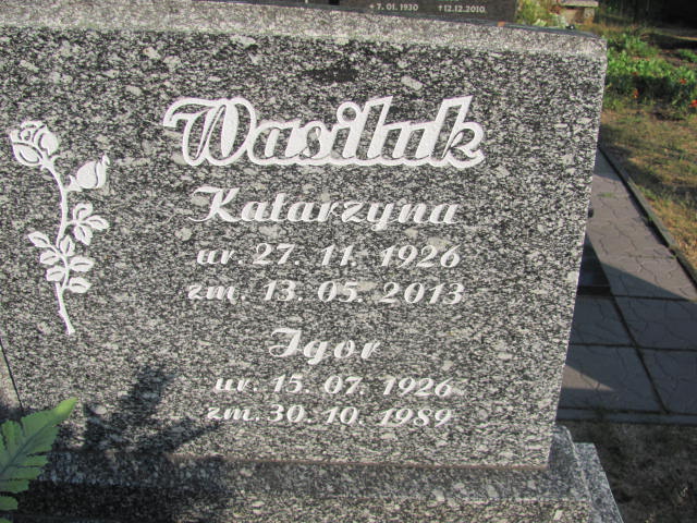 Katarzyna Wasiluk 1926 Kędzierzyn - Koźle - Grobonet - Wyszukiwarka osób pochowanych