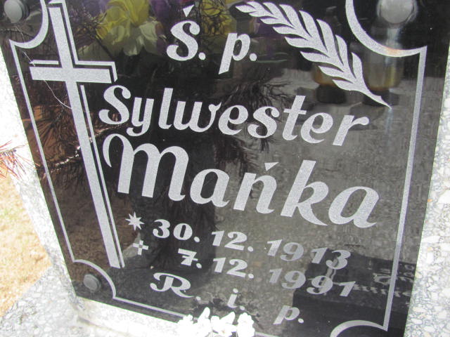 Sylwester Mańka 1913 Kędzierzyn - Koźle - Grobonet - Wyszukiwarka osób pochowanych