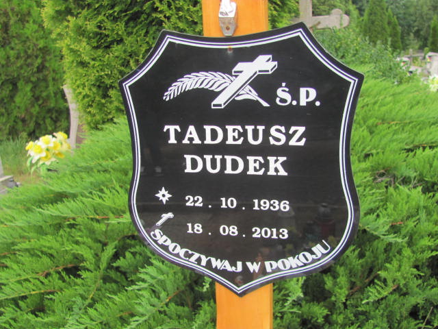 Tadeusz Dudek 1936 Kędzierzyn - Koźle - Grobonet - Wyszukiwarka osób pochowanych