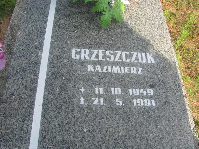 Kazimierz Grzeszczuk 1949 Kędzierzyn - Koźle - Grobonet - Wyszukiwarka osób pochowanych
