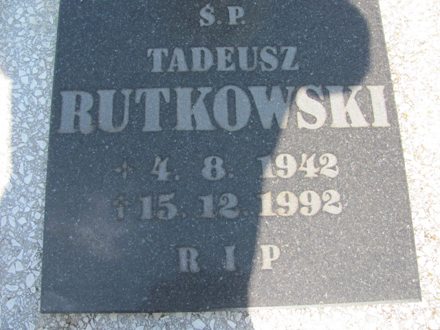 Tadeusz Rutkowski 1942 Kędzierzyn - Koźle - Grobonet - Wyszukiwarka osób pochowanych