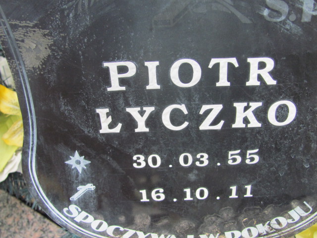 Piotr Łyczko 1955 Kędzierzyn - Koźle - Grobonet - Wyszukiwarka osób pochowanych