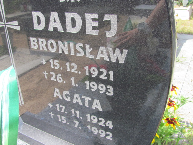 Bronisław Dadej 1921 Kędzierzyn - Koźle - Grobonet - Wyszukiwarka osób pochowanych