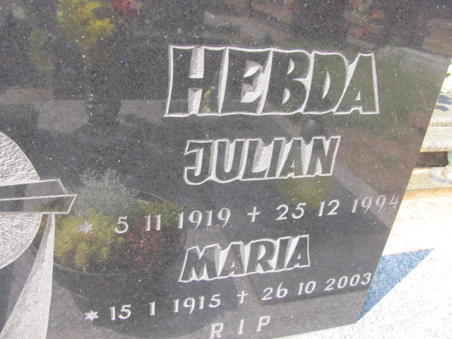 Julian Hebda 1919 Kędzierzyn - Koźle - Grobonet - Wyszukiwarka osób pochowanych