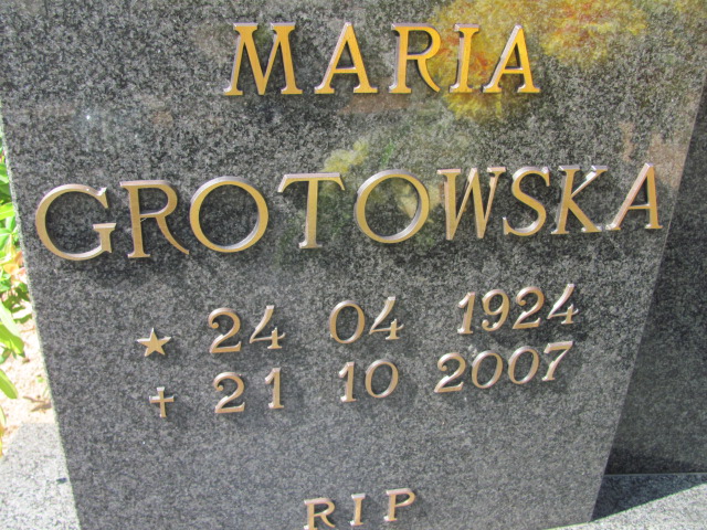 Maria Grotowska 1924 Kędzierzyn - Koźle - Grobonet - Wyszukiwarka osób pochowanych