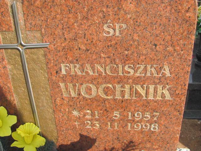 Franciszka Wochnik 1957 Kędzierzyn - Koźle - Grobonet - Wyszukiwarka osób pochowanych
