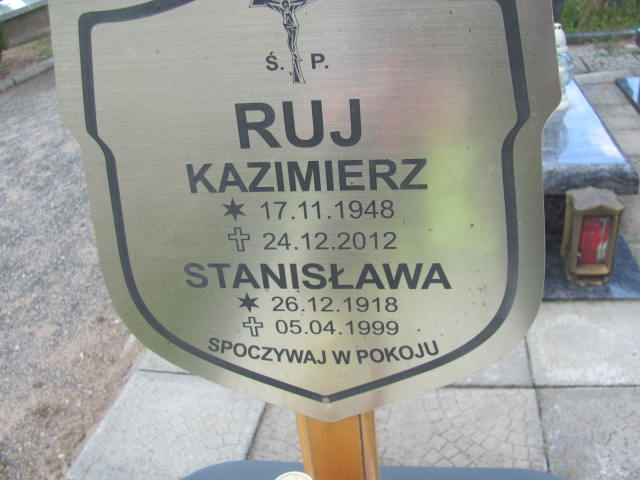 Kazimierz Ruj 1948 Kędzierzyn - Koźle - Grobonet - Wyszukiwarka osób pochowanych