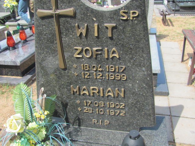 Zofia Wit 1917 Kędzierzyn - Koźle - Grobonet - Wyszukiwarka osób pochowanych