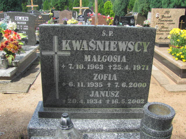 Małgorzata Kwaśniewska 1963 Kędzierzyn - Koźle - Grobonet - Wyszukiwarka osób pochowanych