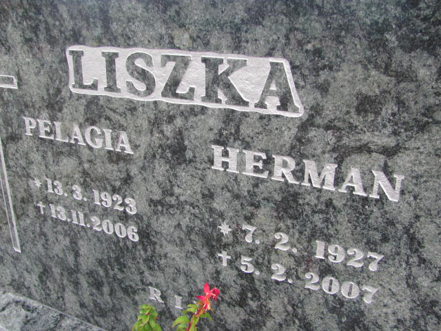Herman Liszka 1927 Kędzierzyn - Koźle - Grobonet - Wyszukiwarka osób pochowanych