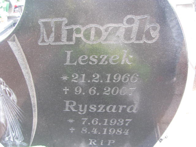 Ryszard Mrozik 1937 Kędzierzyn - Koźle - Grobonet - Wyszukiwarka osób pochowanych