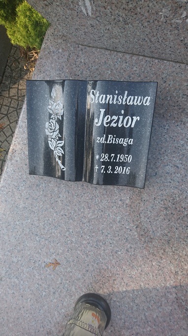 Stanisława Bisaga-Jezior 1950 Kędzierzyn - Koźle - Grobonet - Wyszukiwarka osób pochowanych