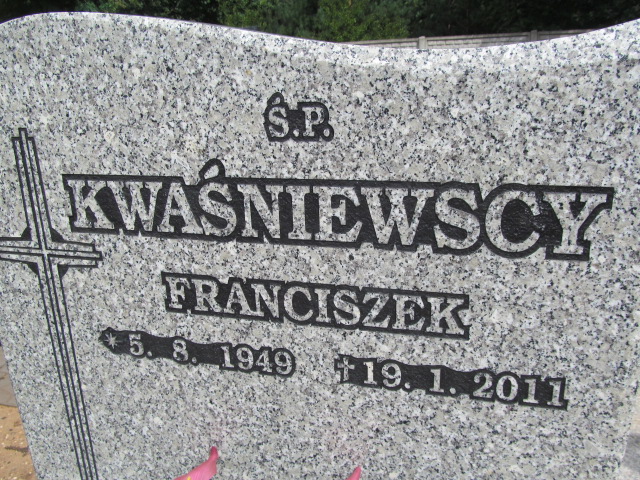 Franciszek Kwaśniewski 1949 Kędzierzyn - Koźle - Grobonet - Wyszukiwarka osób pochowanych