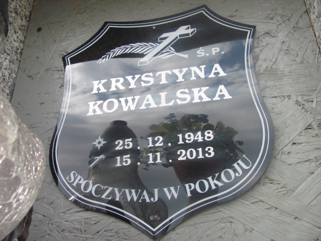 Krystyna Kowalska 1948 Kędzierzyn - Koźle - Grobonet - Wyszukiwarka osób pochowanych