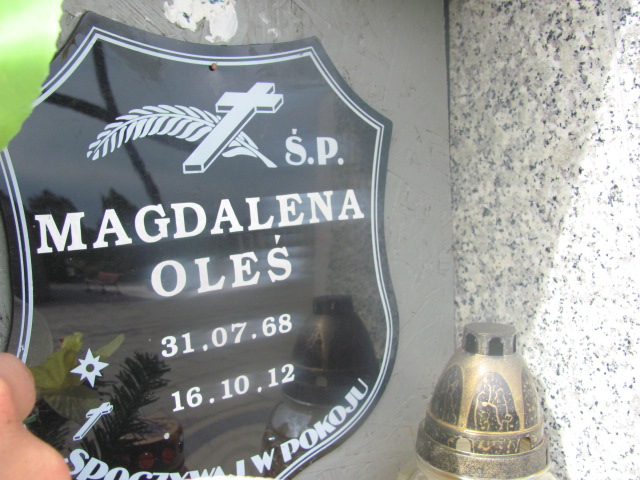 Magdalena Oleś 1968 Kędzierzyn - Koźle - Grobonet - Wyszukiwarka osób pochowanych