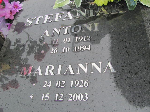 Marianna Stefaniak 1926 Kędzierzyn - Koźle - Grobonet - Wyszukiwarka osób pochowanych