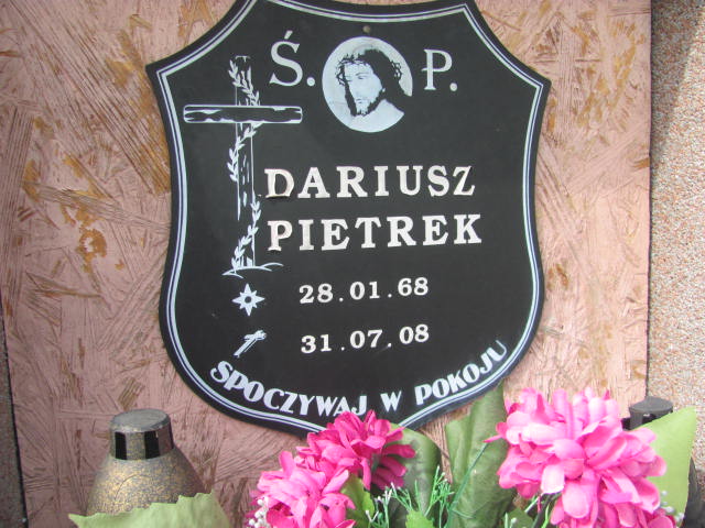 Dariusz Pietrek 1968 Kędzierzyn - Koźle - Grobonet - Wyszukiwarka osób pochowanych