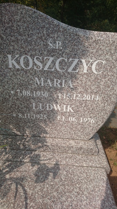 Maria Koszczyc 1930 Kędzierzyn - Koźle - Grobonet - Wyszukiwarka osób pochowanych