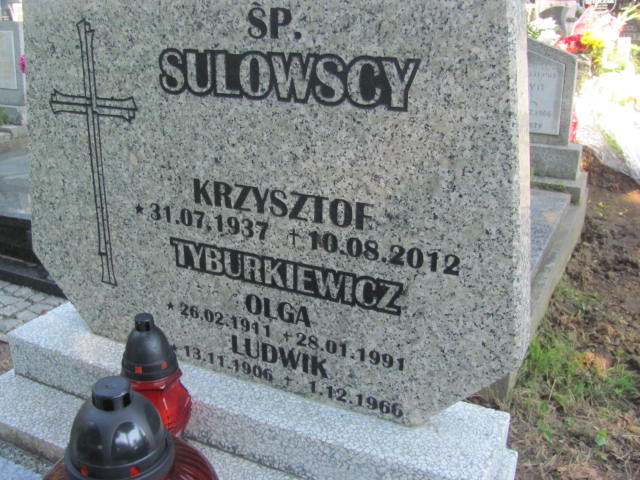 Krzysztof Sulowski 1937 Kędzierzyn - Koźle - Grobonet - Wyszukiwarka osób pochowanych