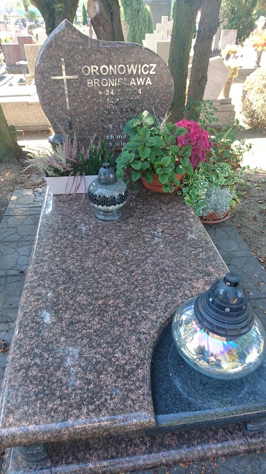 Bronisława Oronowicz 1944 Kędzierzyn - Koźle - Grobonet - Wyszukiwarka osób pochowanych