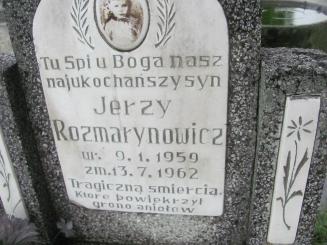 Jerzy Rozmarynowicz 1959 Kędzierzyn - Koźle - Grobonet - Wyszukiwarka osób pochowanych