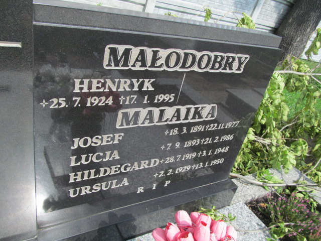 Urszula Malaika 1929 Kędzierzyn - Koźle - Grobonet - Wyszukiwarka osób pochowanych