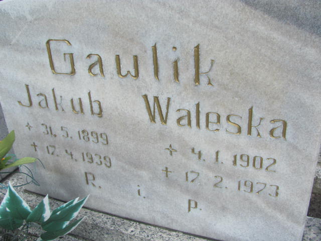 Jakub Gawlik 1899 Kędzierzyn - Koźle - Grobonet - Wyszukiwarka osób pochowanych