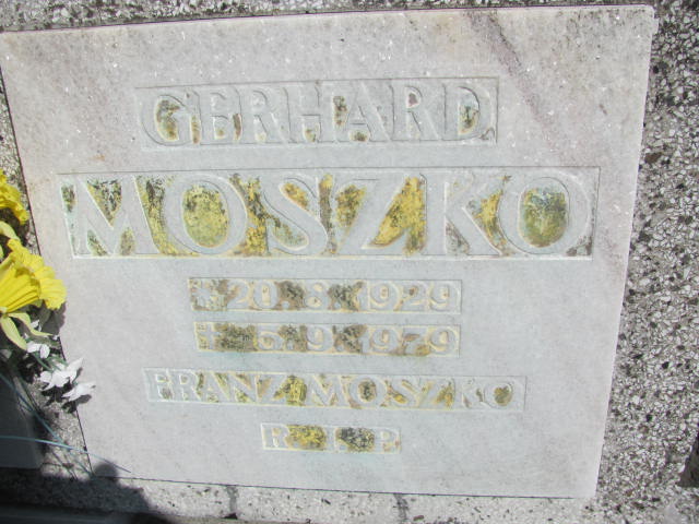 Franz Moszko 1889 Kędzierzyn - Koźle - Grobonet - Wyszukiwarka osób pochowanych